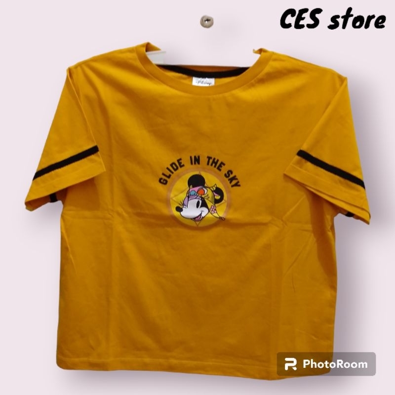 kaos tees shirt oversize wanita nevada disney Minnie mouse