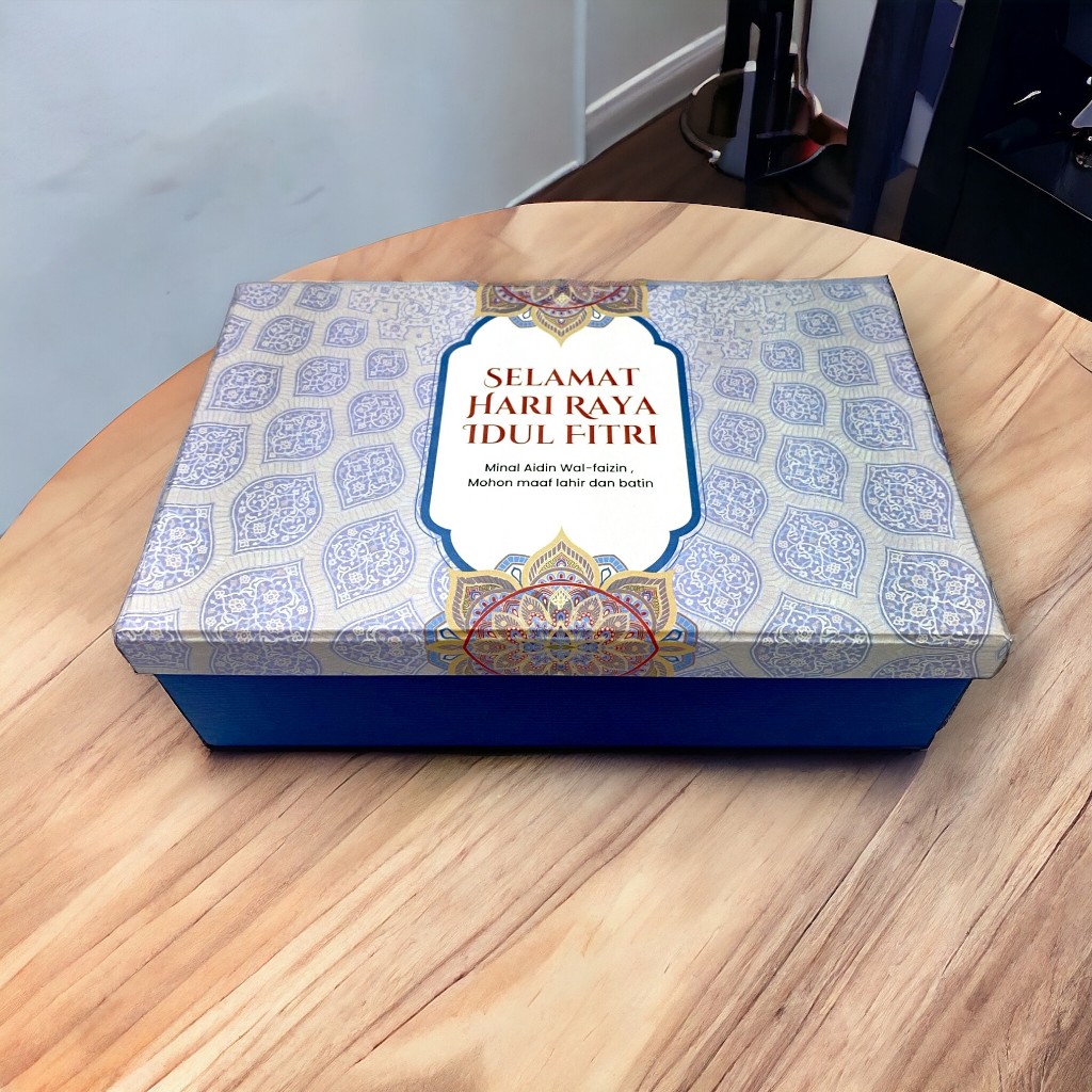 

BOX HAMPERS LEBARAN BIRU IDUL FITRI (BOX ONLY)
