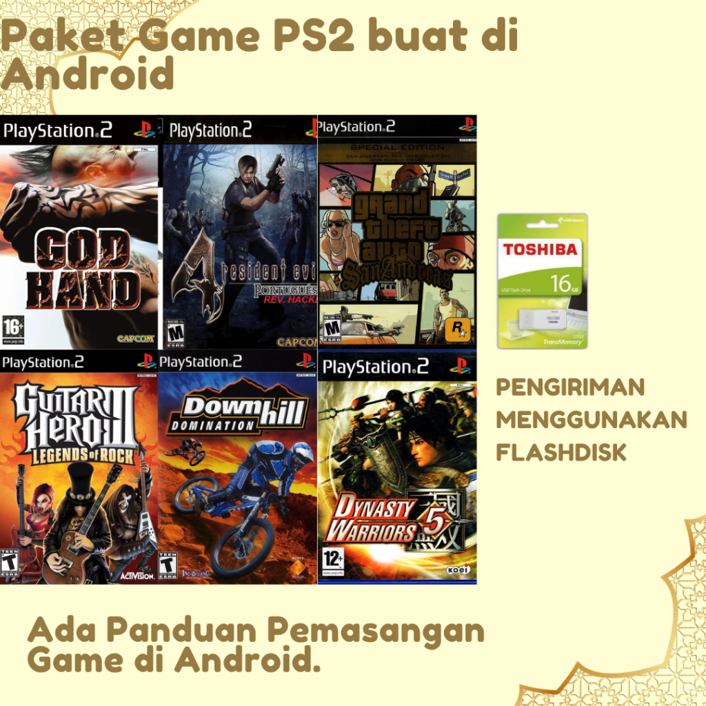 Isi Game PS 2 bisa buat main di Android dan PC - Sudah termasuk Emulator + BIOS PS 2