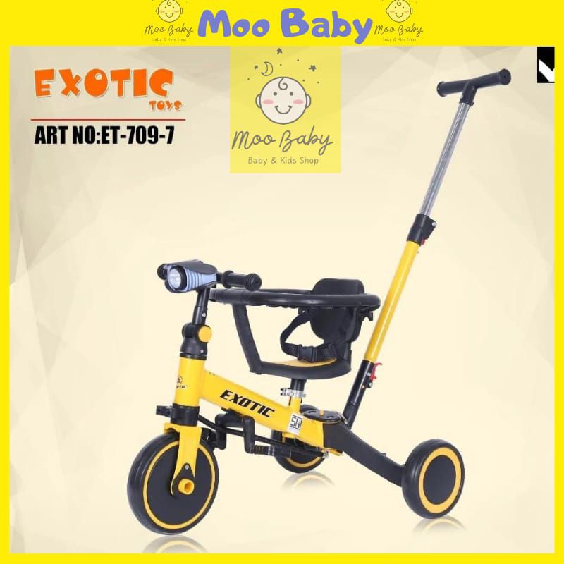 Terbaru (Bisa COD) Termurah Sepeda roda tiga Anak balance bike 6 in 1 Exotic ET 709-7 Nuwa T32 lipat