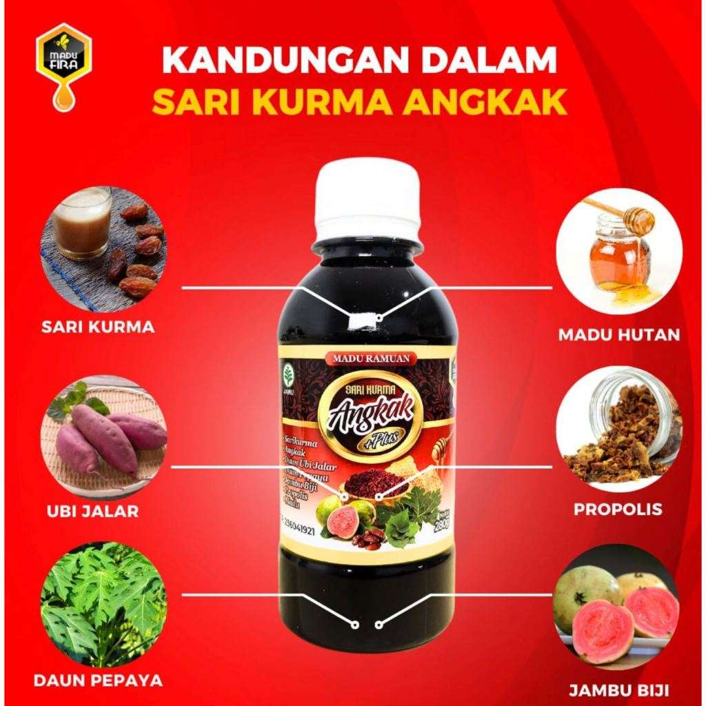 

Sari kurma madu angkak FIRA 280gr