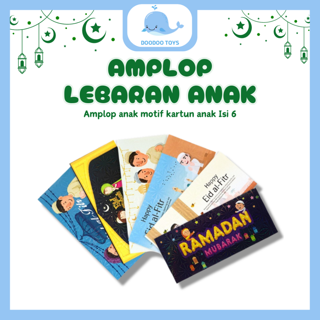 

Amplop Lebaran Idul Fitri Motif Kartun Anak Lucu Unik Murah Isi 6 Pcs - Amplop Lebaran Panjang - Amplop Karakter - Amplop Eid Mubarak Motif Anak - Amplop Lebaran Seri Bulan / Masjid - Amplop Lebaran Untuk Uang Kertas - Angpao THR Lebaran Idul Fitri 2024