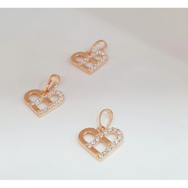 Liontin Emas Model Love Emas Asli Kadar 375