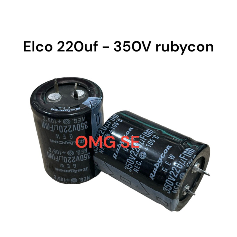 elco 220uf 350V rubycon kapasitor capasitor