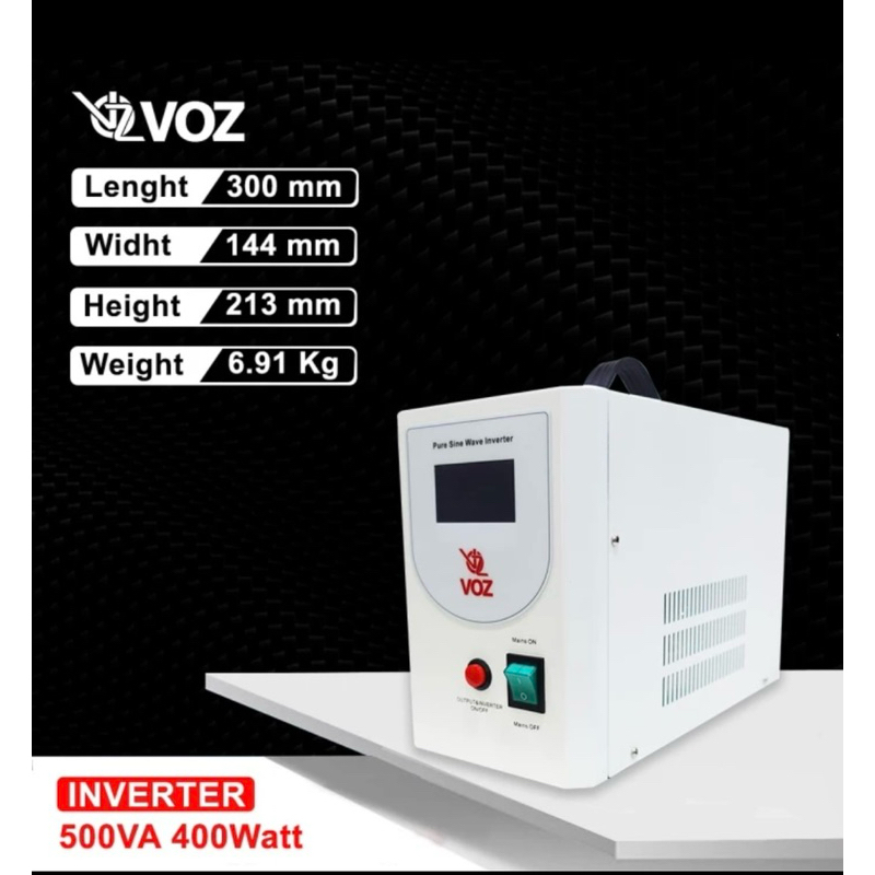 VOZ Inverter  PSW 500 W Pure Sine Wave | Baterai Inverter PSW 500W