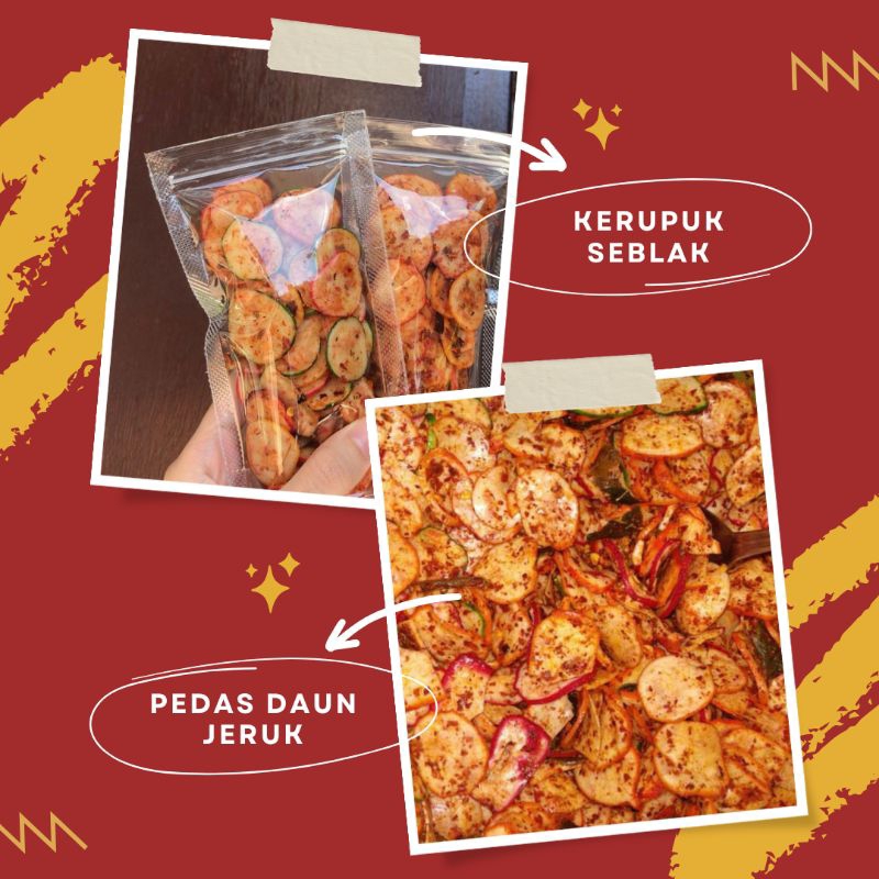 

Kerupuk Seblak Kering Home Made Krupuk Seblak Bantet Pedas Daun Jeruk 100g 250g 500g