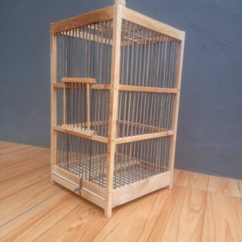 Sangkar Burung Kecil Bahan Bambu Dan Kayu