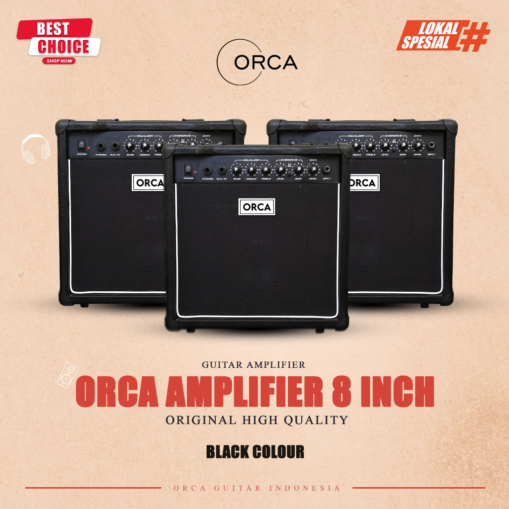 ORCA Ampli Gitar 8 Inch Amplifier Guitar