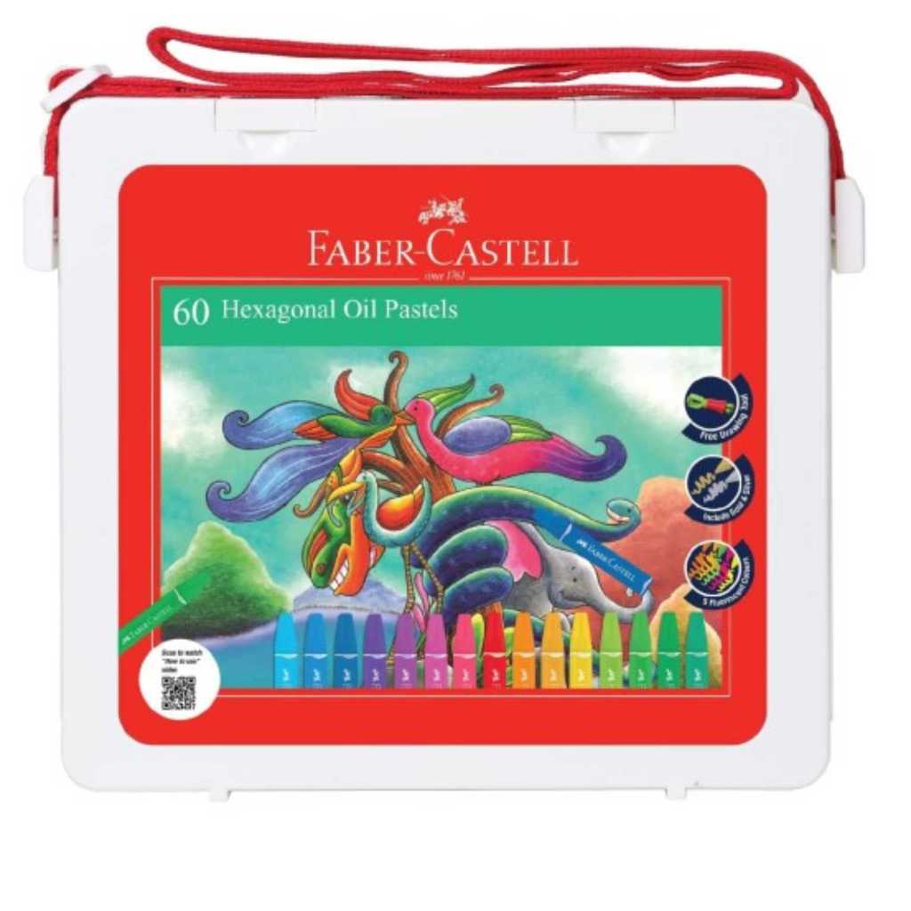 

Hexagonal oil pastel / crayon faber castell 60 warna