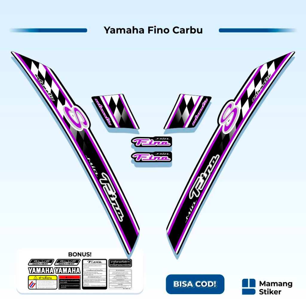 Striping Fino Karbu Classic Variasi (33) Thailand Vietnam 2012 2013 Full Body 125 Fino Lama