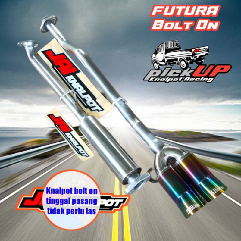 Knalpot racing Futura bolt on