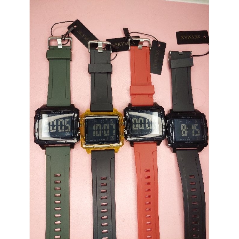 Jam Tangan Skymax Digital Persegi