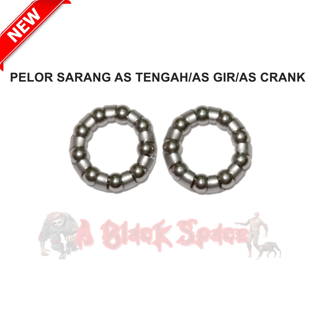 Sarang Pelor Gotri As Tengah/ As Gir / As Crank Sepeda Mini MTB Fixie 2pcs