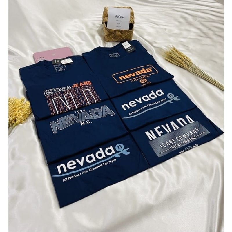 KAOS NEVADA LENGAN PENDEK KATUN COMBED 24S
