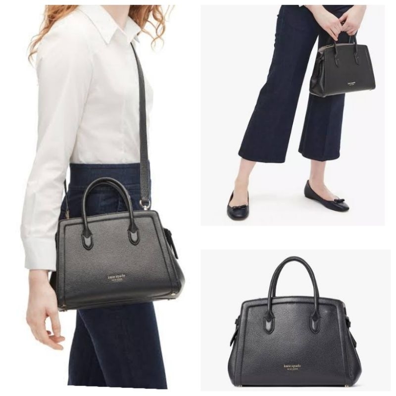 Kate Spade Knott Medium Satchel Black