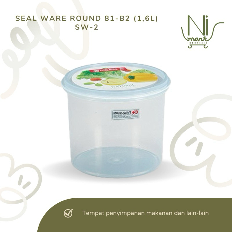 SEAL WARE 81-B2 SW-2 | TEMPAT BEKAL MISTING KOTAK MAKANAN PLASTIK LION STAR BPA FREE MICROWAVE GOOD 