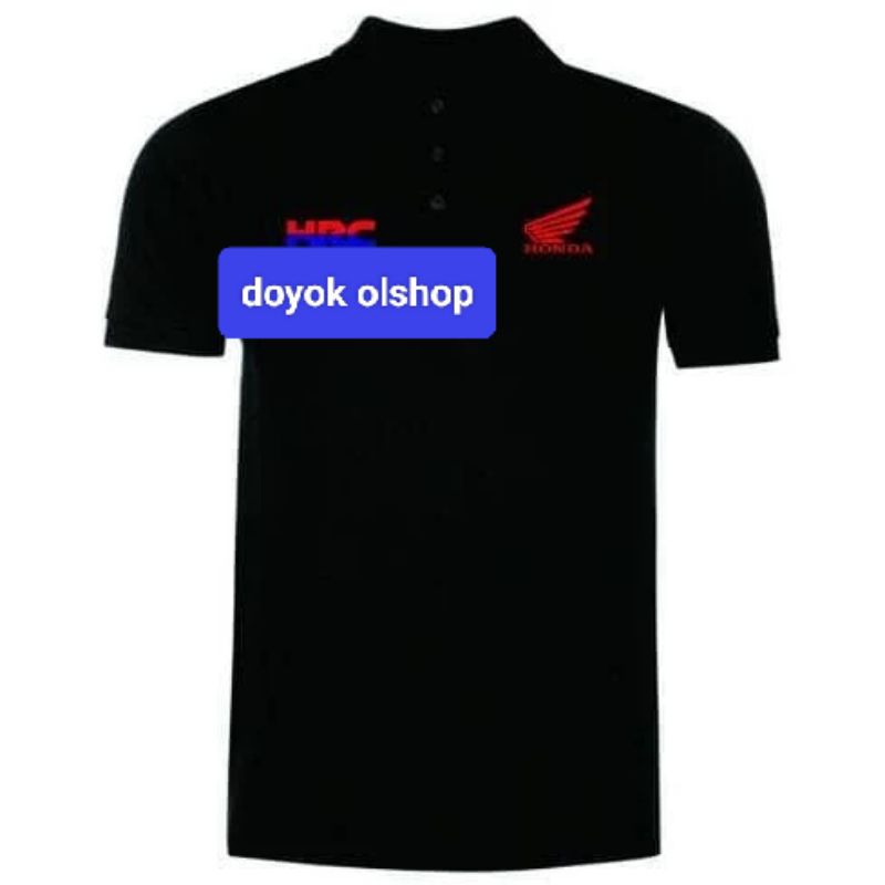 lengan pendek kaos honda hrc baju honda hrc seragam honda hrc polo katun honda hrc polo shirt Honda 