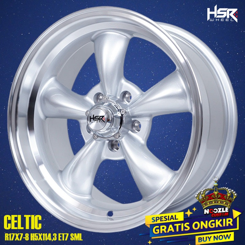 Velg Mobil Celtic Ring 17 Lubang 5 Pelek Movil Sedan Lubang 5 PCD 114 Terbaru