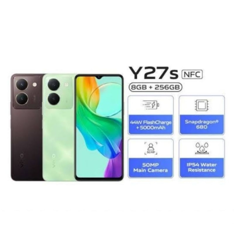 HP VIVO Y27S 8/256 GB - VIVO Y27 S RAM 8GB ROM 256GB GARANSI RESMI