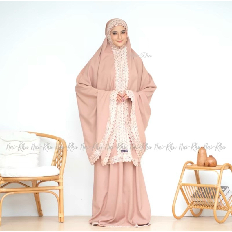 mukenah dewasa renda naifahira mukenah dewasa mukenah premium