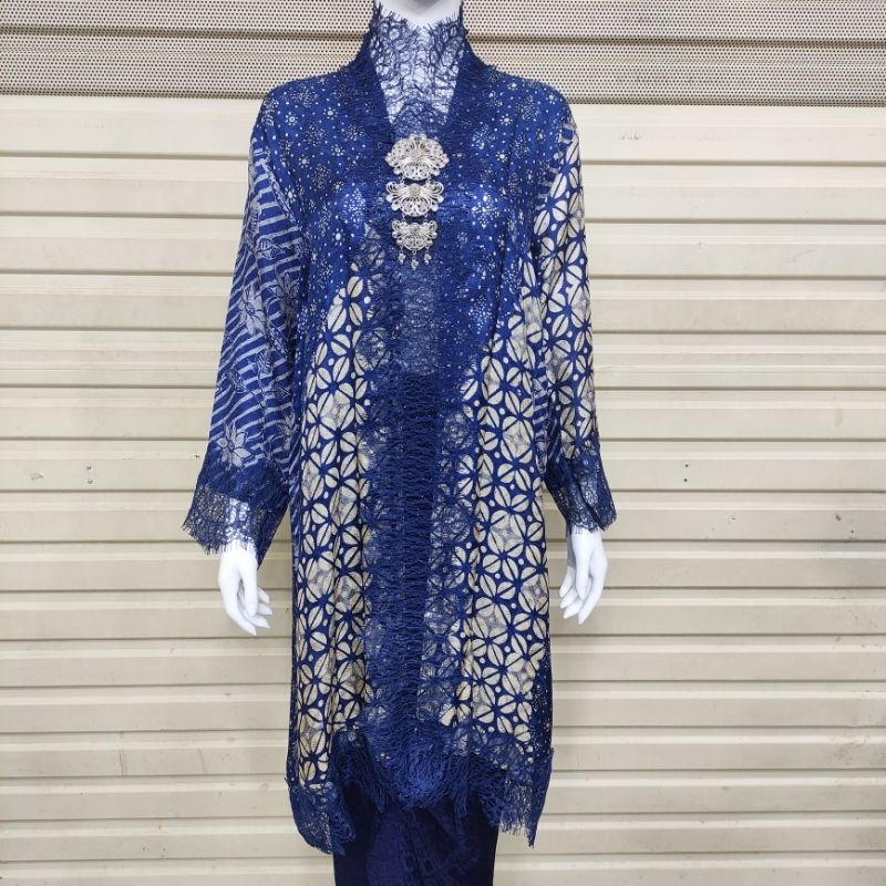 Long outer batik viscose