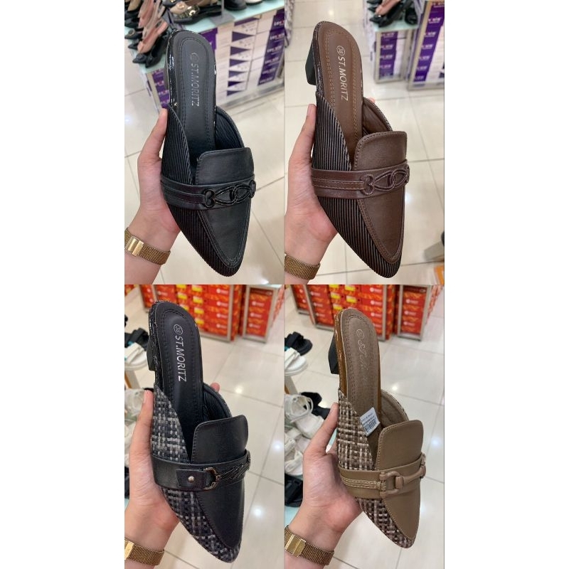 ST MORITZ - Sepatu Sandal Bustong Hak 5cm Wanita Size 36-40 Original
