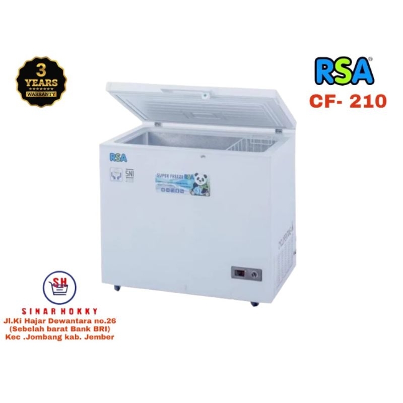 FREEZER BOX /CHEST FREEZER RSA CF-210 200 Liter BERGARANSI RESMI