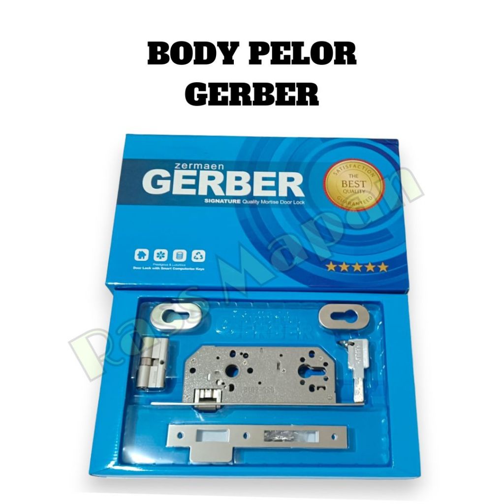 Body Kunci Pelor Pintu Rumah Utama Pintu Kayu Merek GERBER