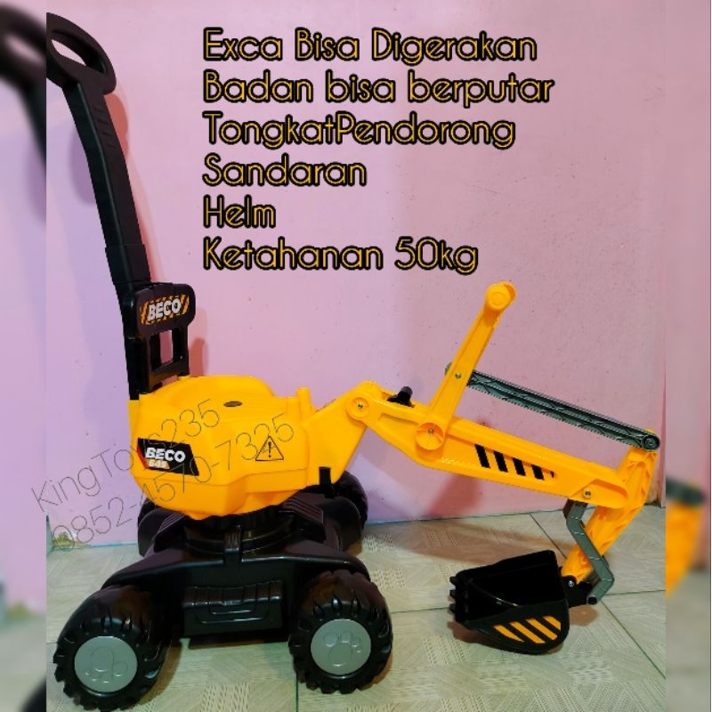 Mainan Anak Excavator Exa Beko Besar Jumbo Bisa Di Naiki Duduk Exavator Exca Kado Pontianak Kuat Jum