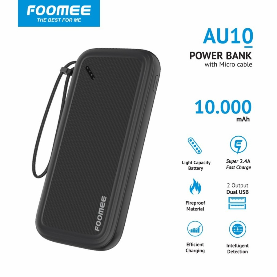 PowerBank 10000mAh FOOMEE AU10