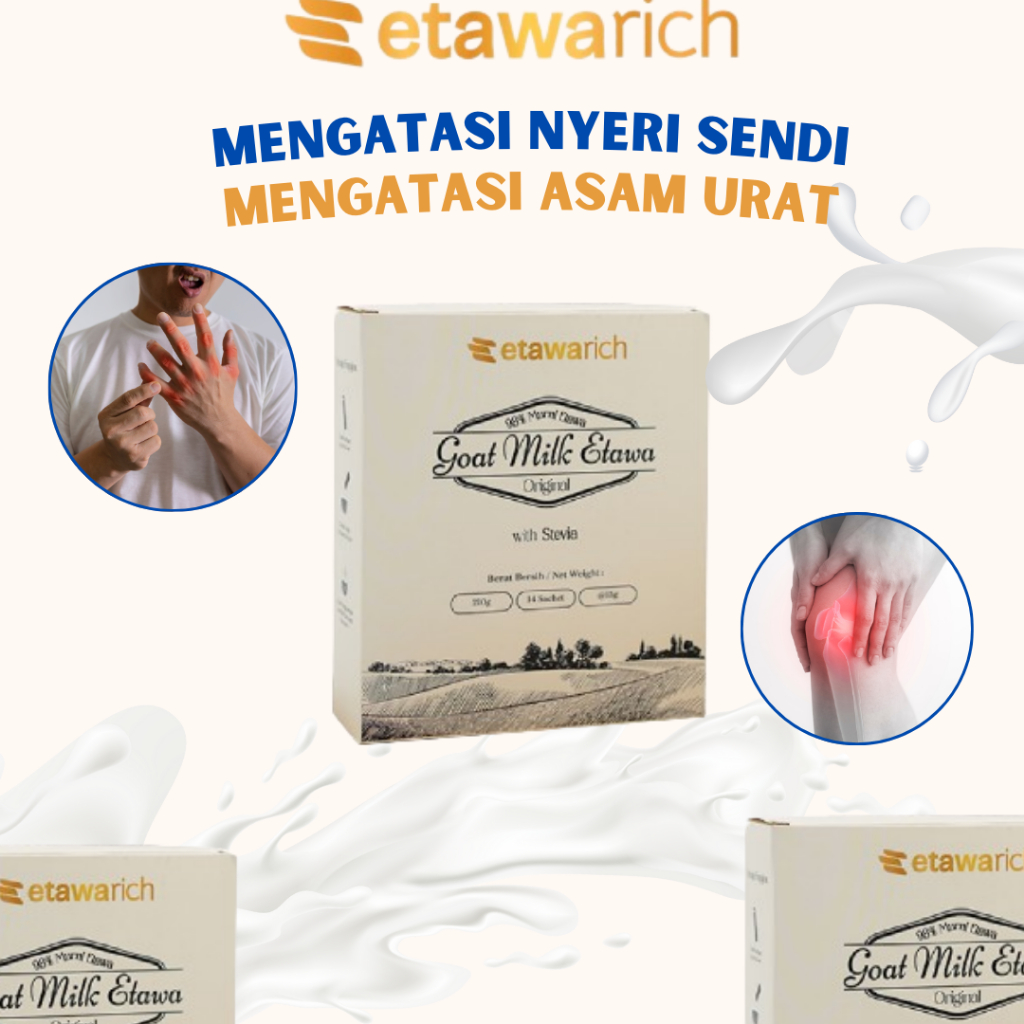 

Etawarich Susu Kambing Nyeri Sendi isi 14 sachet Praktis dan Aman Dibawa Kemana Saja