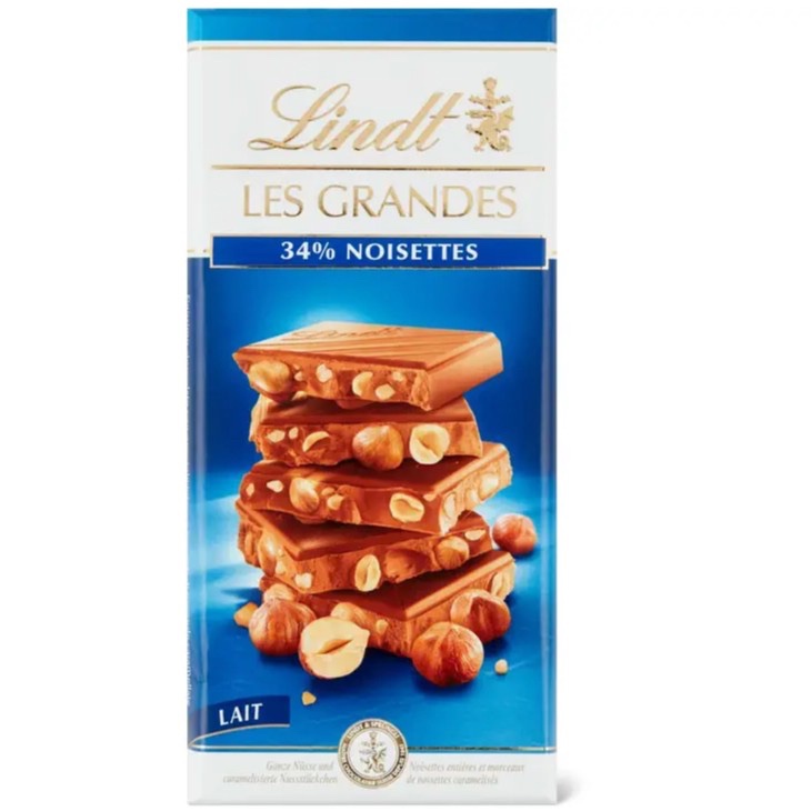 

SWISS Import - Lindt Les Grandes · Cokelat Batang · Susu Kacang 150g