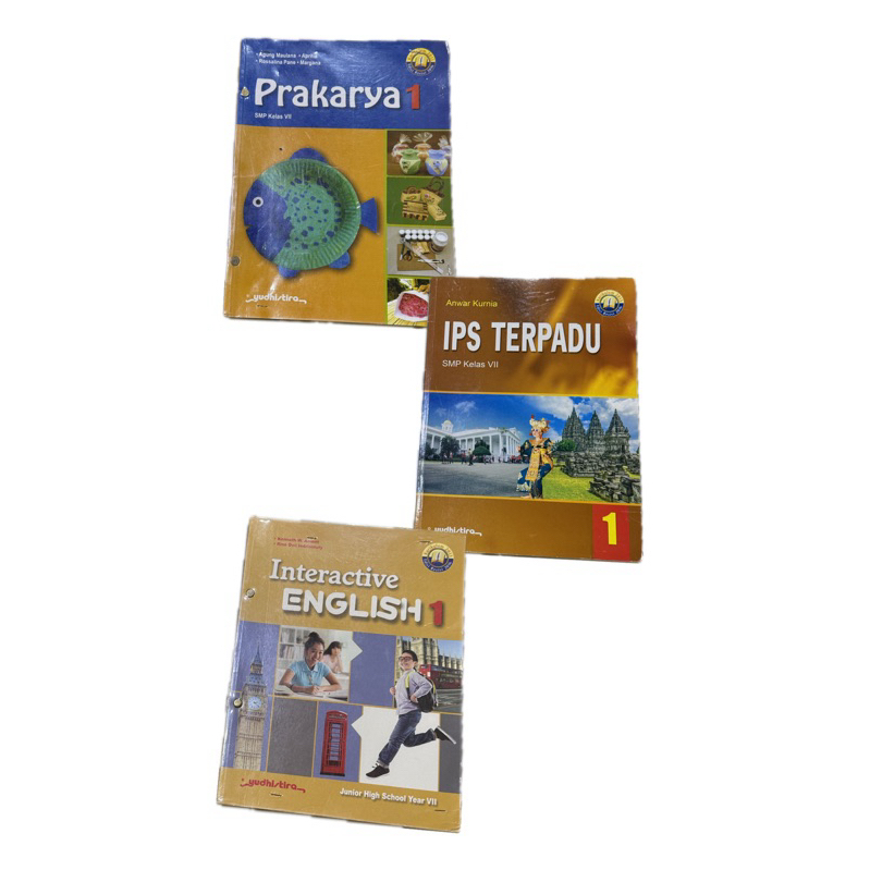 

buku cetak penerbit yudistira prakarya, IPS terpadu, english interactive kelas 7