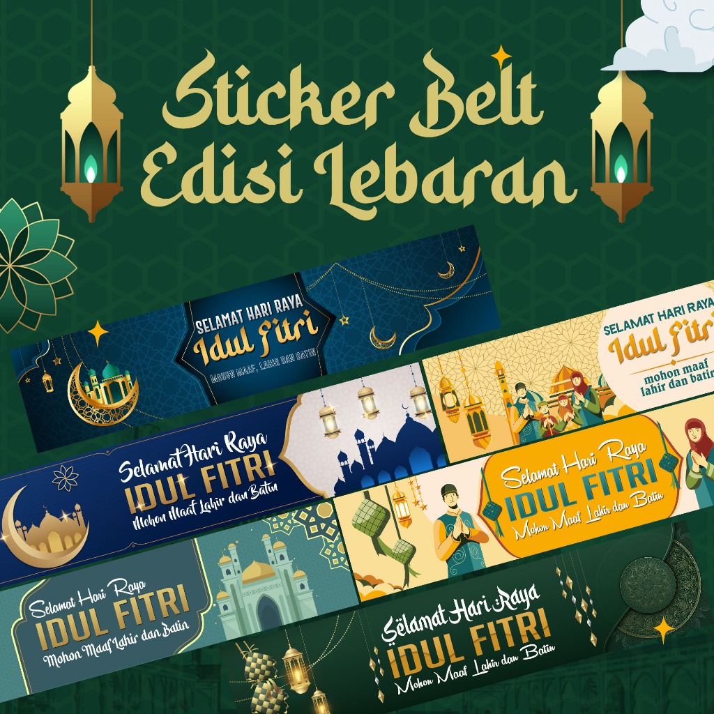 

STICKER BELT LABEL EDISI IDUL FITRI