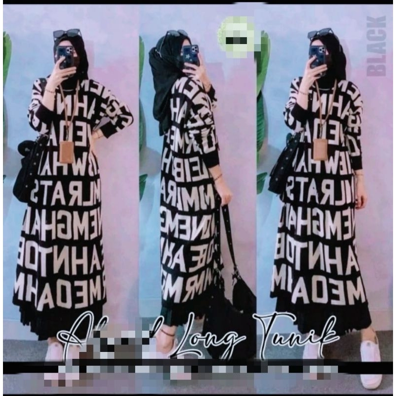 Long tunik rajut premium dress tunik rajut