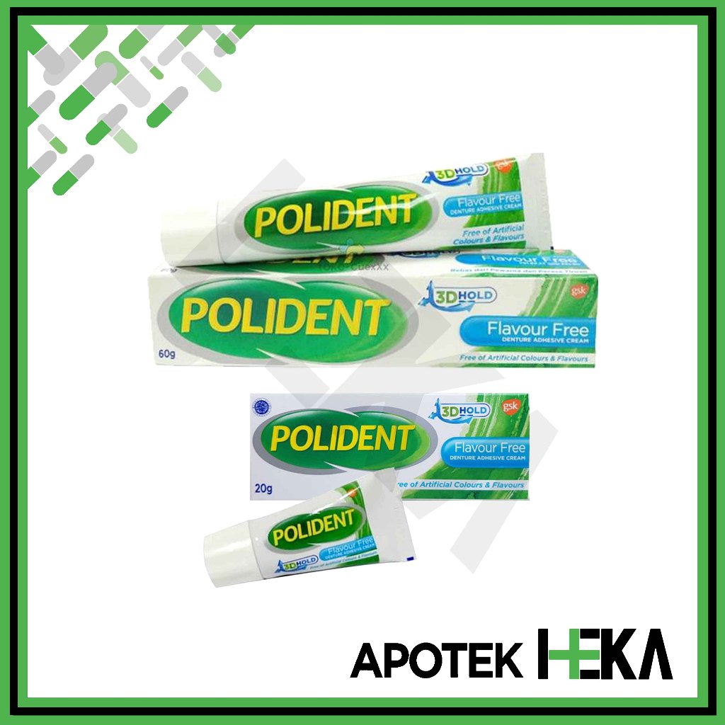 Polident Flavour Free - Lem Perekat Gigi Palsu Tanpa Rasa [JAKSEL] RB7