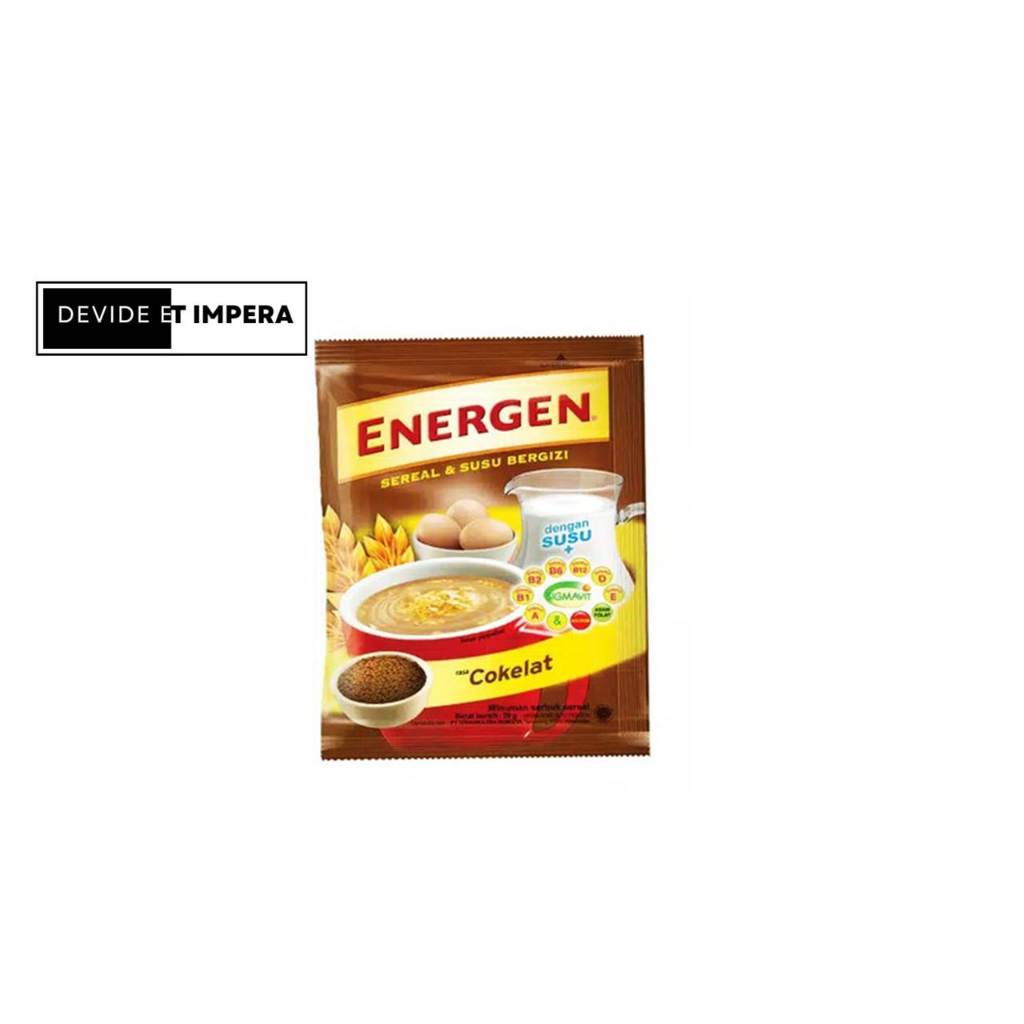 

KEMASAN JUMBO energen cereal COKLAT 35gr 1 sachet
