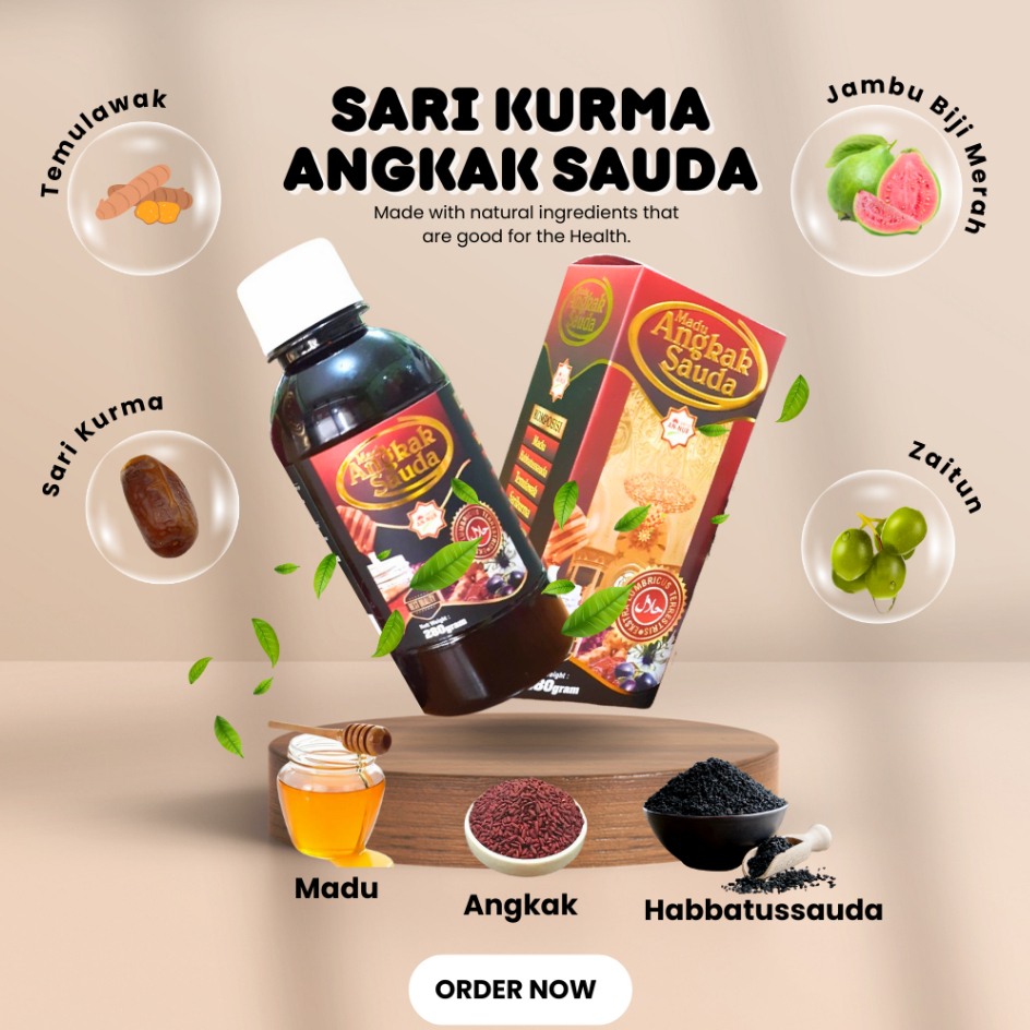 Madu Angkak Sauda 280 gr | Angkak SAUDA plus Sari Kurma Original