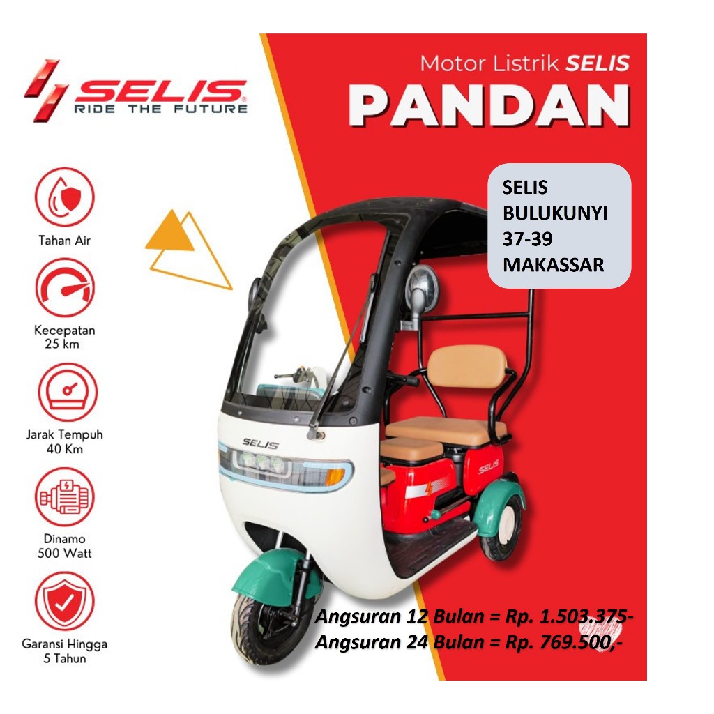 PANDAN SPV 3 RODA MOTOR LISTRIK MAKASSAR