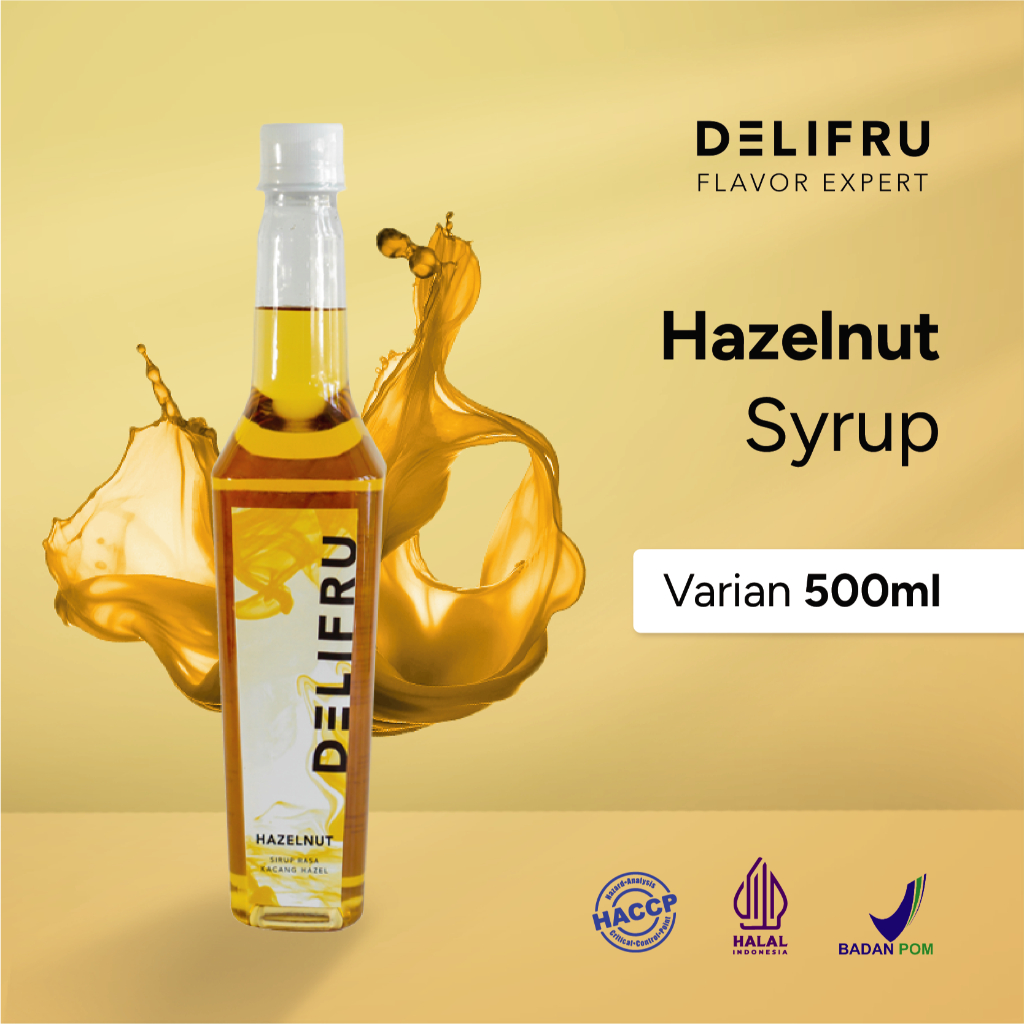 

Syrup Hazelnut Delifru 500 ml - Sirup Hazelnut Premium