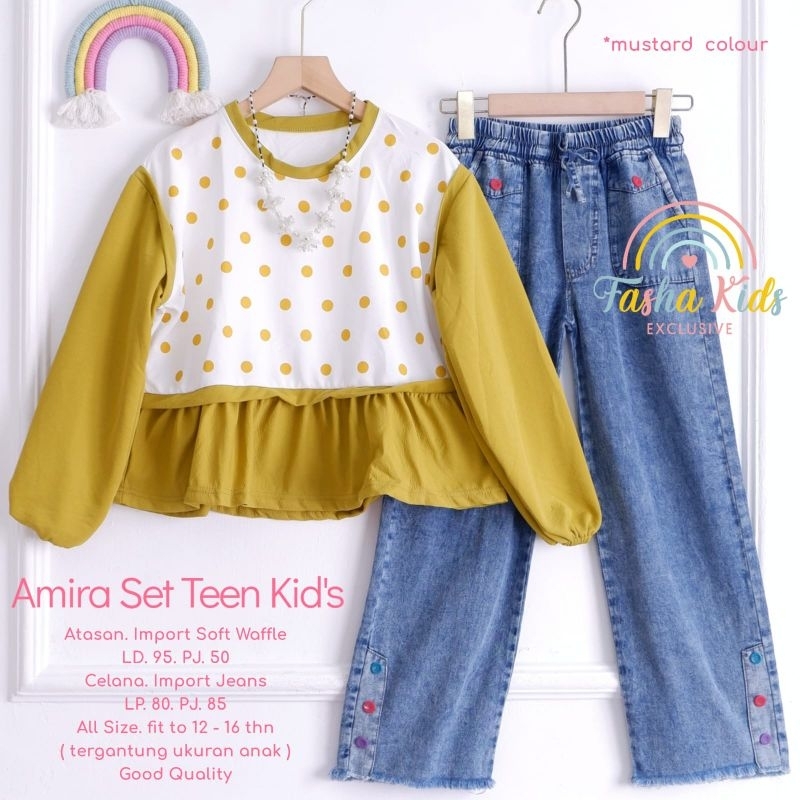 FASHA KIDS - SET CELAN JEANS KIDS TEEN