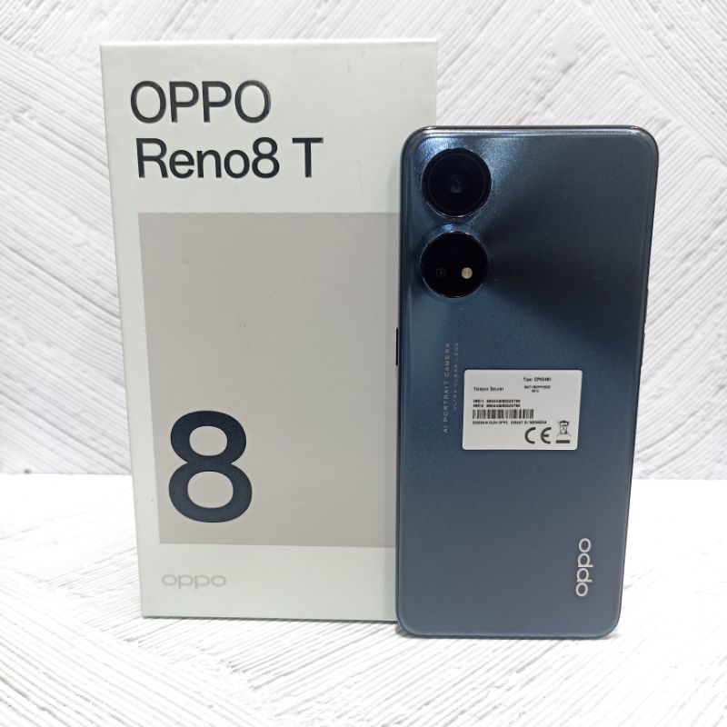 Oppo Reno 8T 8/256 GB Handphone Second Bekas Fullset