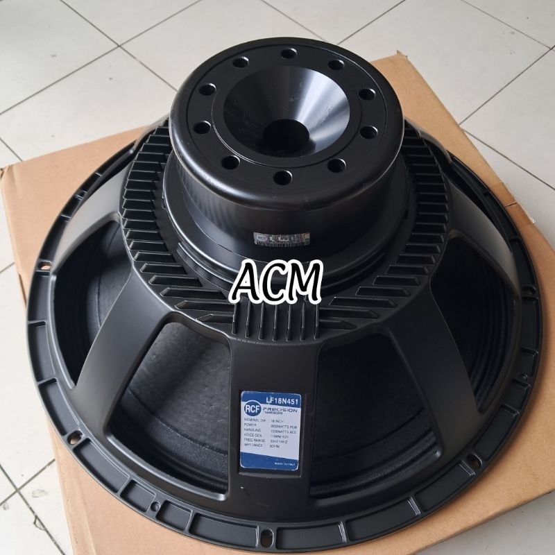 SPEAKER COMPONENT RCF LF18N451 NEODYMINIUM SUBWOOFER 18 INCH 18N451