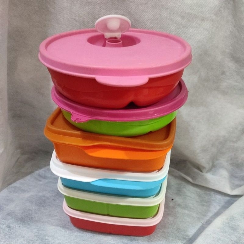 Kotak Makan Sekat Tupperware second Loli Loly CWL