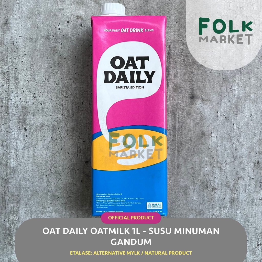 OAT DAILY Oat Milk 1l - Minuman Susu Gandum / Oatmilk / Mylk