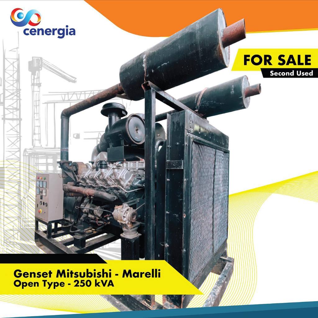 Genset Bekas Mitsubishi 250 kVA Open Termurah