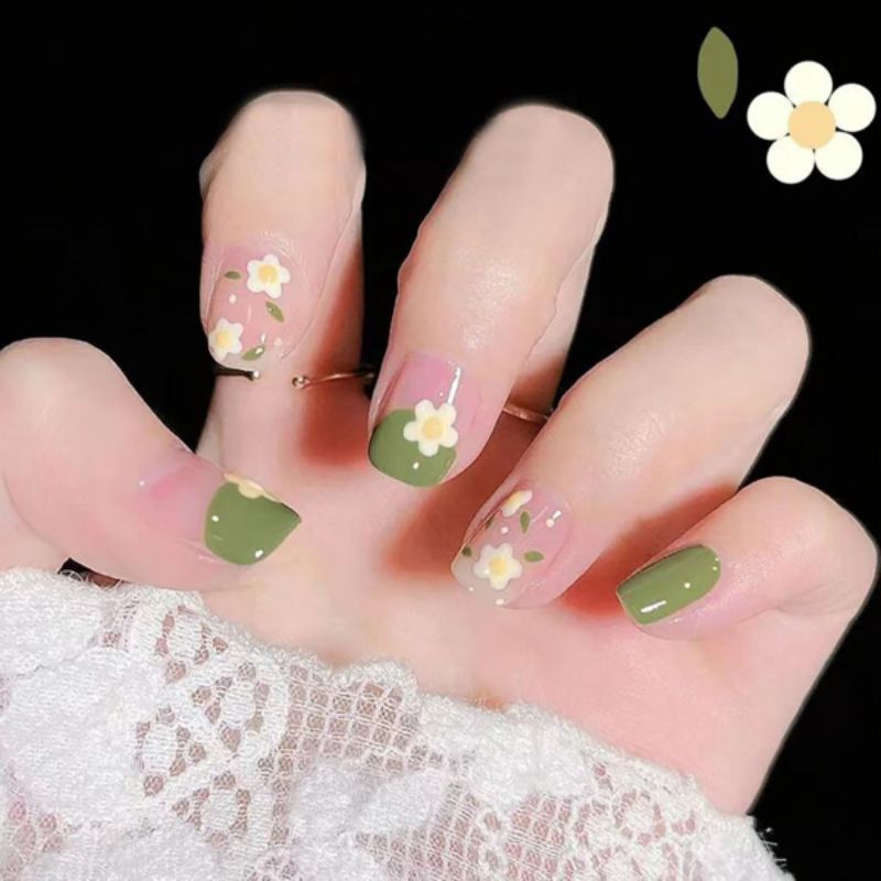 (24pcs) Kuku Palsu Aesthetic/Nail Art/Fake Nail Aesthetic