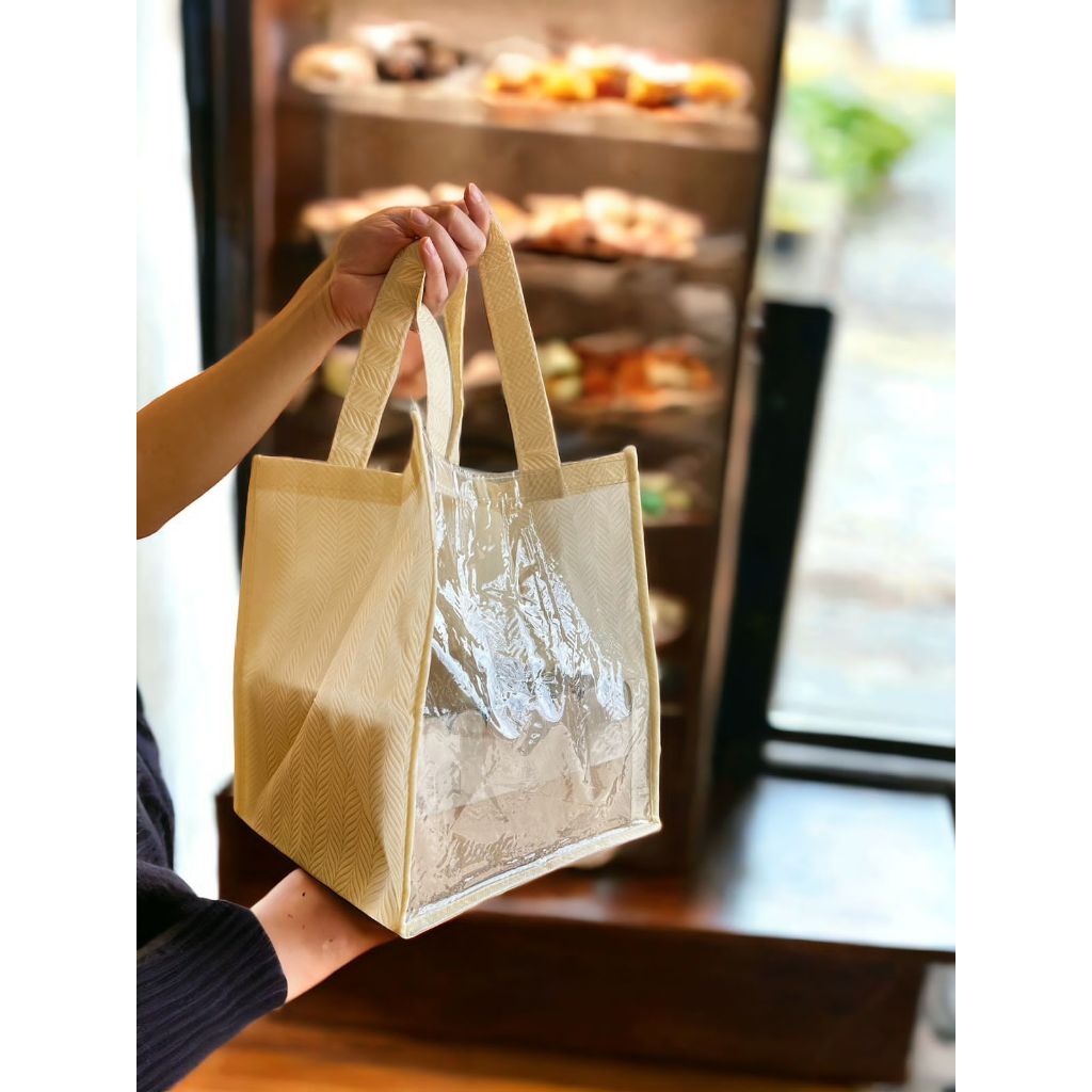 

tas spunbond utk kemasan dus/box/packaging kue type mika ukuran 25