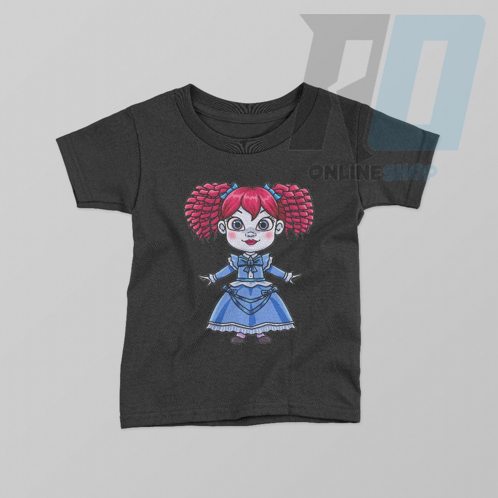 ( Free Nama ) Baju Kaos Atasan Anak Doll Poppy Playtime Chapter 3