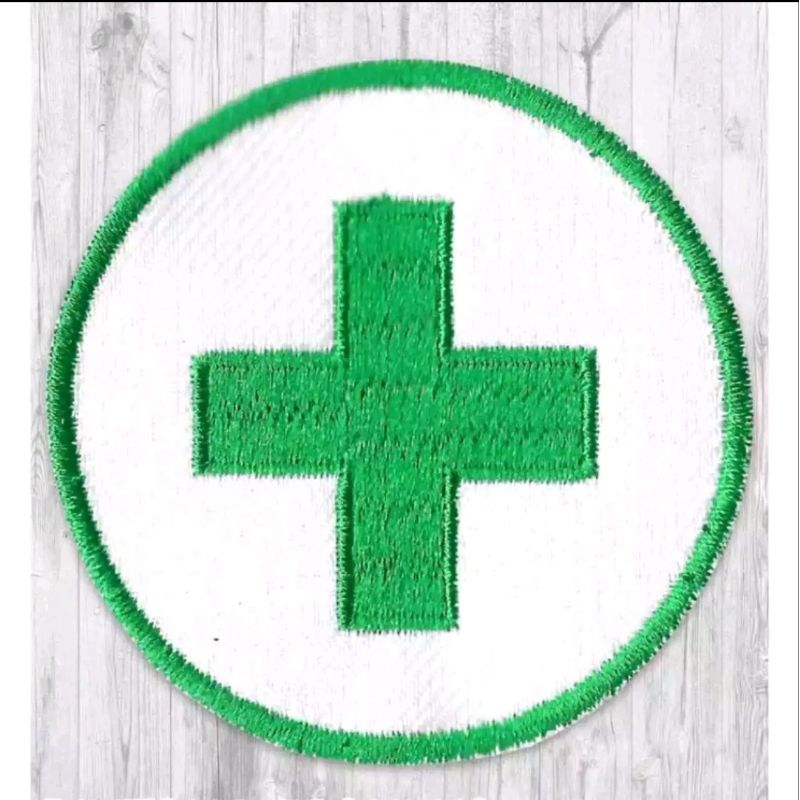 Logo P3K Kesehatan Bulat Bet P3K Bulat Bordir Bijian